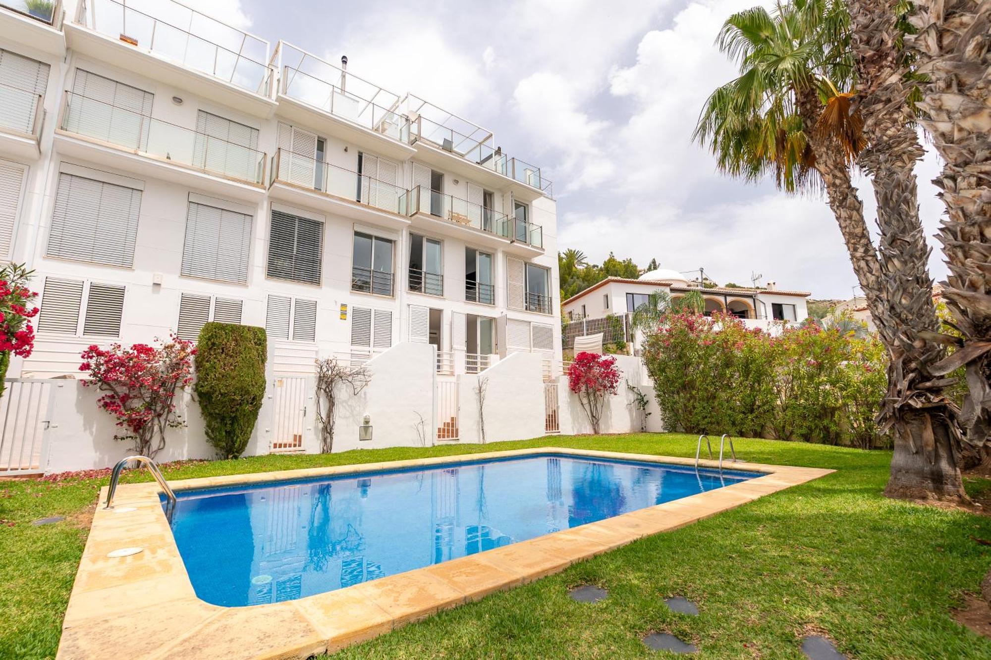 Javea Port Townhouse With Amazing Sea Views & Communal Pool Villa Eksteriør bilde